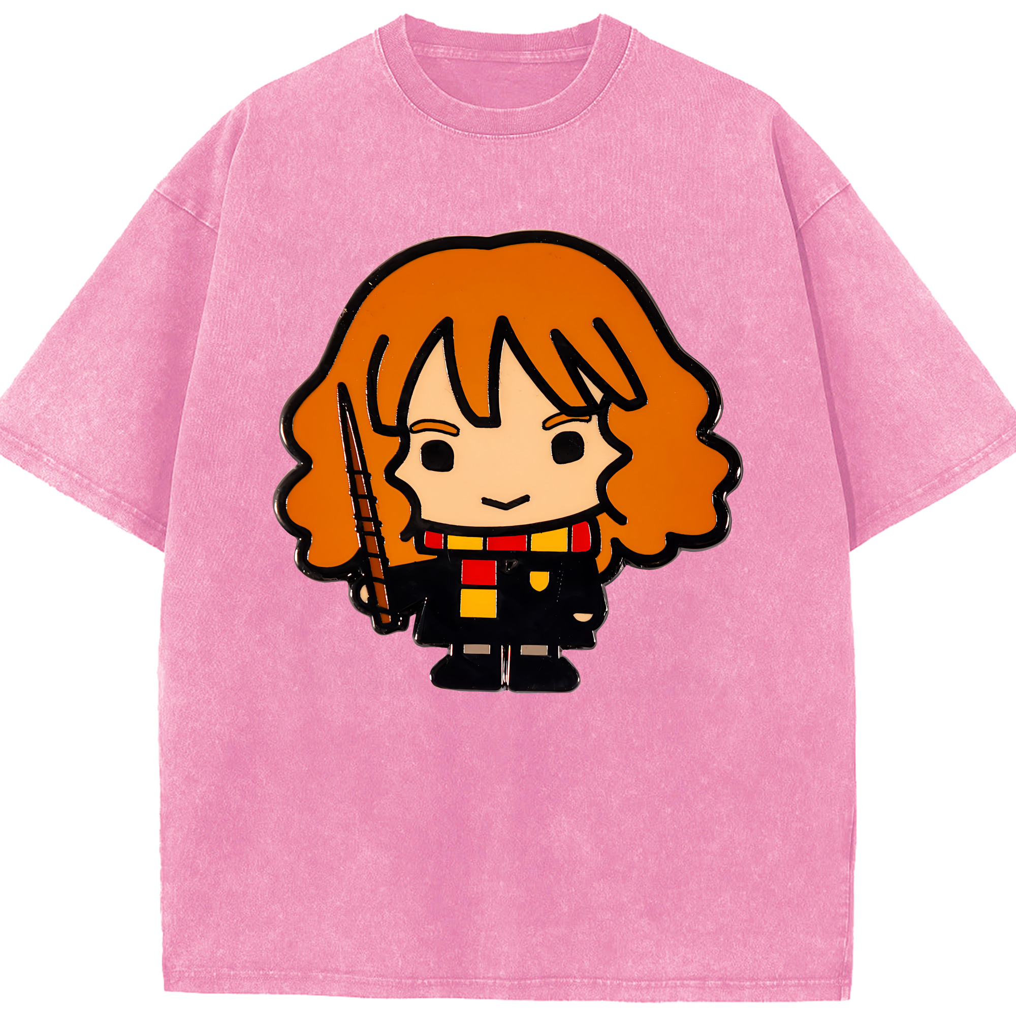 （画像用） Harry Potter ハリー・ポッターシリーズ 綿100% ヴィンテージ風 半袖Tシャツ（フロントプリント）